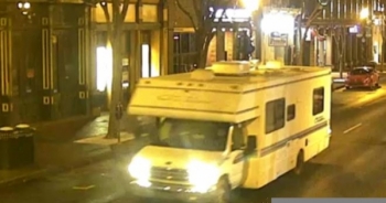 Cảnh sát công bố bức ảnh chiếc xe dã ngoại làm nổ tung thành phố ở Mỹ