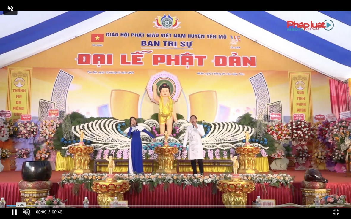 Trang trọng Đại lễ phật đản lịch 2568 tại huyện Yên Mô, Ninh Bình